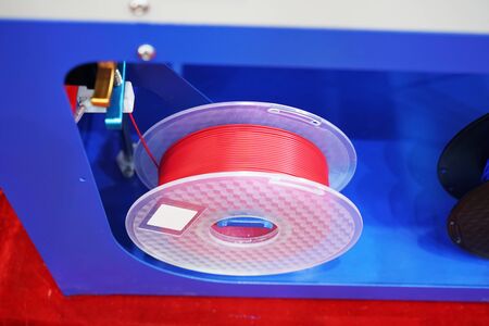3D printing filaments in three dimensional printer.