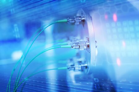 Fiber optic cable connect to communication Distribution point