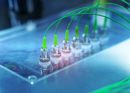 Fiber optic cable connect to communication Distribution point