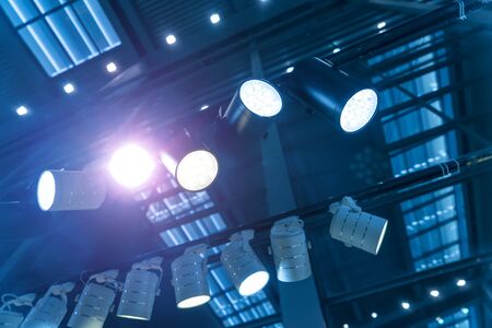 LED Light on mall roofの写真素材