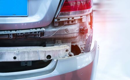 parking sensors on a modern carの写真素材