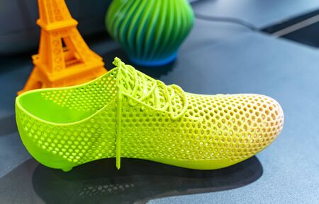 3d printed shoe figure close-up