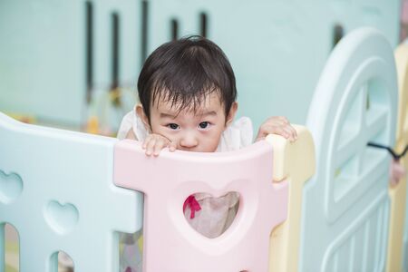 Portrait of beautiful chinese baby