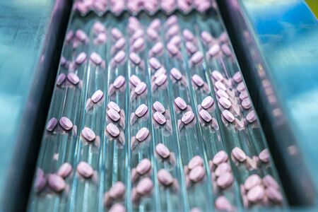 pharmaceutical medicine tablet pill background at pharmacy industry manufacture