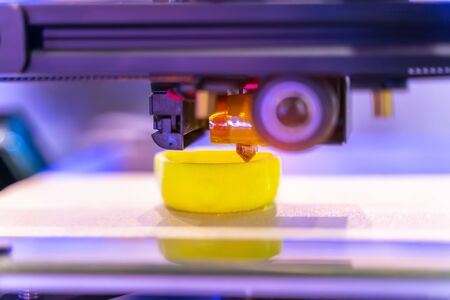 3D printer or additive manufacturing and robotic automation technology.の写真素材