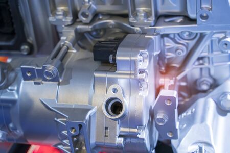 electric system of eco car front engine Automotive part concept
