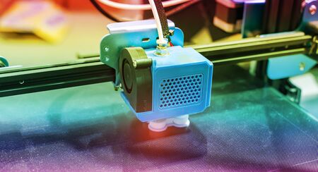 3D printer or additive manufacturing and robotic automation technology.の写真素材