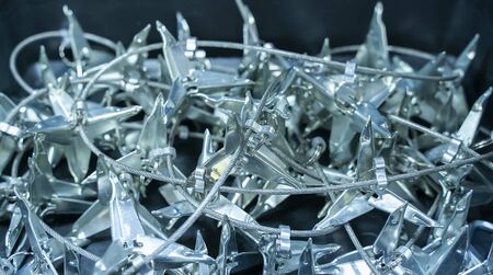 stingers or spike strip used by police for stopping carsの写真素材