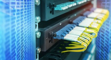 Fiber optic cable connect to communication Distribution point