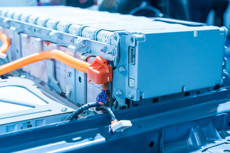 Electric car lithium battery pack and power connections