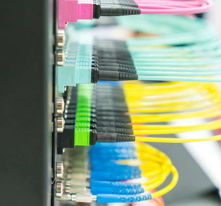 Fiber optic cable connect to communication Distribution point