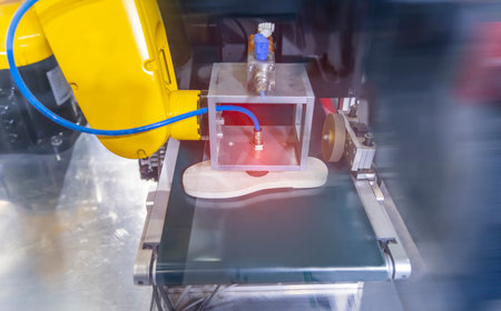 path leading through a flower gardenの写真素材