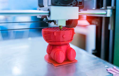 Three dimensional printing machine,3D printer.の写真素材
