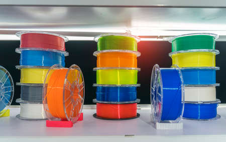 3D printing filaments,Progressive modern additive technologyの写真素材