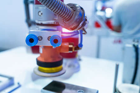 pneumatic piston sucker unit on industrial machine,automation compressed air factory production