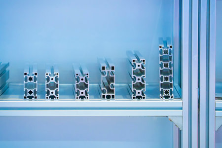 Cross sections of extruded aluminium or aluminum channels for use in manufacturing and fabrication