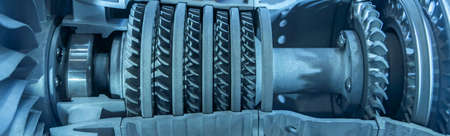 3d printer model of gas-turbine auxiliary power unit.の写真素材