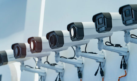 Collection Of Different Control Recording And Inspection Electronic Cameras. Protection Property System Technologyの写真素材
