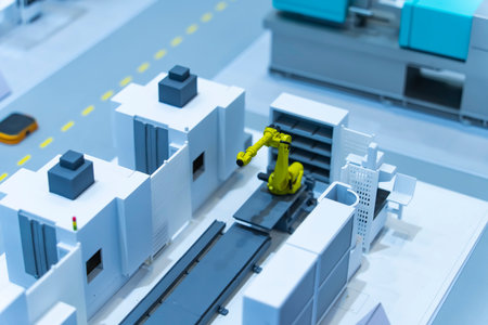 model of Robotic and Automation system control application on automate robot armの写真素材