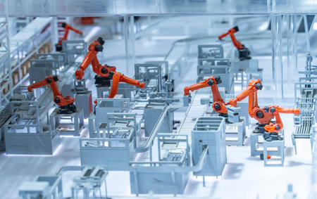 model of Robotic and Automation system control application on automate robot arm