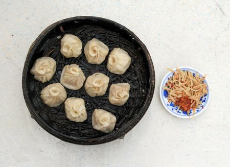 Steamed dumplingsの写真素材