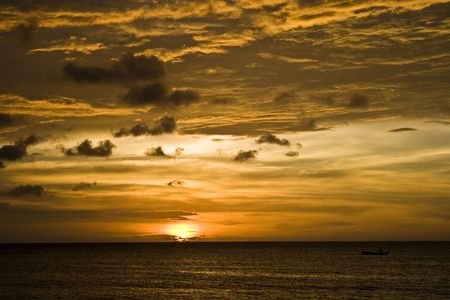 Beautiful sunsetの写真素材