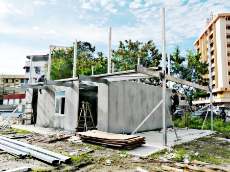 Construction of modular houseのeditorial素材