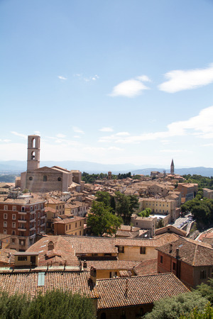 Panoramic view of Perugia, Umbria, Italy.の写真素材