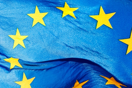 A fragment of the flag of the European Union