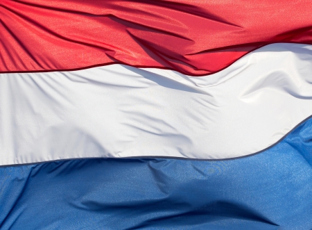 Fragment flag of Holland in the sunlightの写真素材