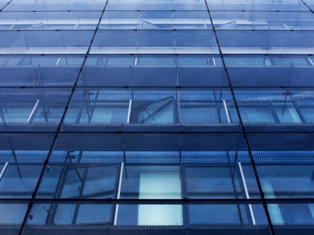 Glass wall of a office building