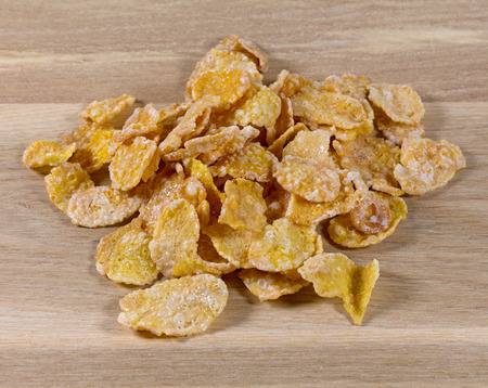 oat flakes  on the wooden surface
