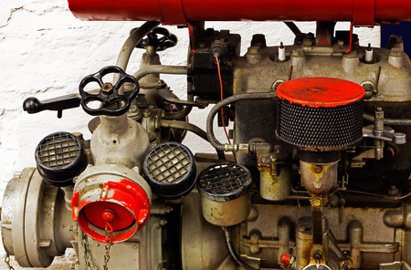 Mechanical parts of the old  engine