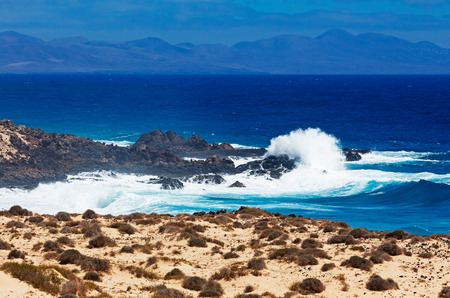 Surf on Fuerteventura in the area Corralejoの写真素材