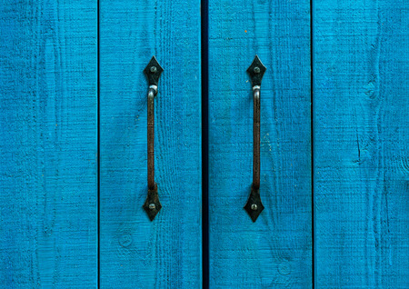 Fragment of the old and wooden doors