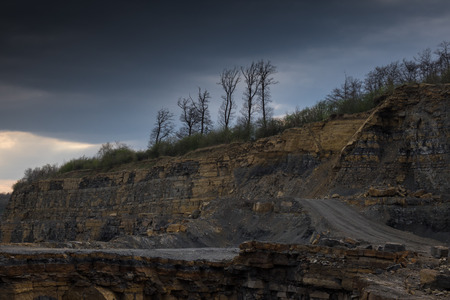 The landscape in a quarry careerの写真素材