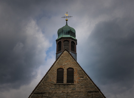 The dome of the old church against the sky .の写真素材