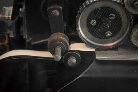 The old and vintage electrical telegraph, Morse system.の写真素材