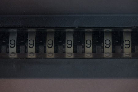 The old and vintage counter, macro.の写真素材