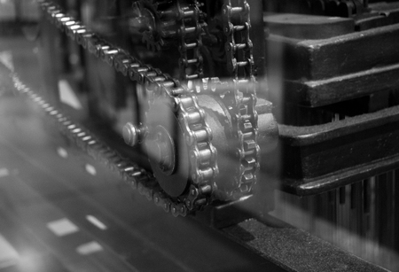 The old and vintage engine, macro.の写真素材