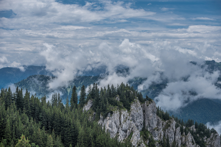 The mountains of Alps in Bavaria, Germany.の写真素材