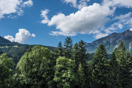 The landscape of mountain in Tyrol, Austria .の写真素材