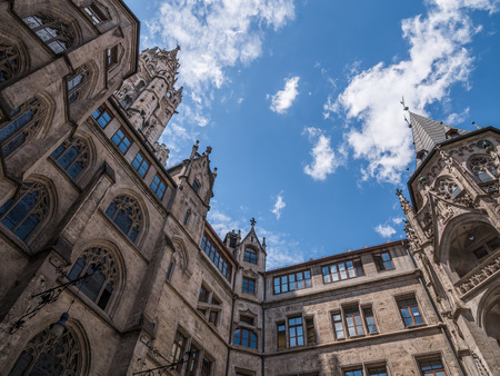 The New Town Hall in city Munich, Germany  .の写真素材