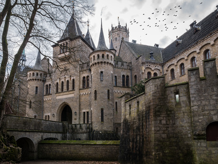 The old and acient Marienburg Castle, Germanyの写真素材