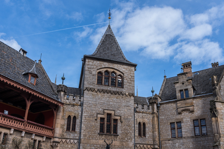 The old and acient Marienburg Castle, Germanyの写真素材