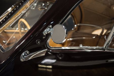 The part of an old car in retro style