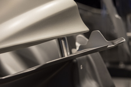 Metal parts of a car in automotive production .