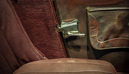 The part of an old car in retro styleの写真素材