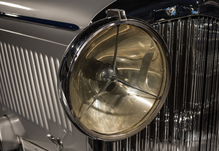 The part of an old car in retro styleの写真素材