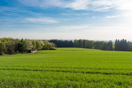 The ladscape in Germany in the sunlight .の写真素材